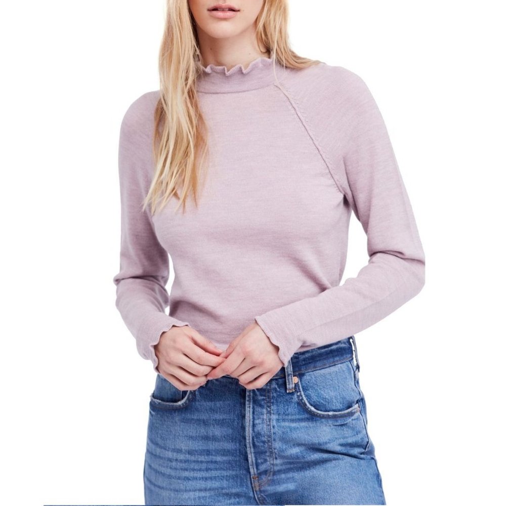 Free People Women's Merino Wool Sweater | Lilac